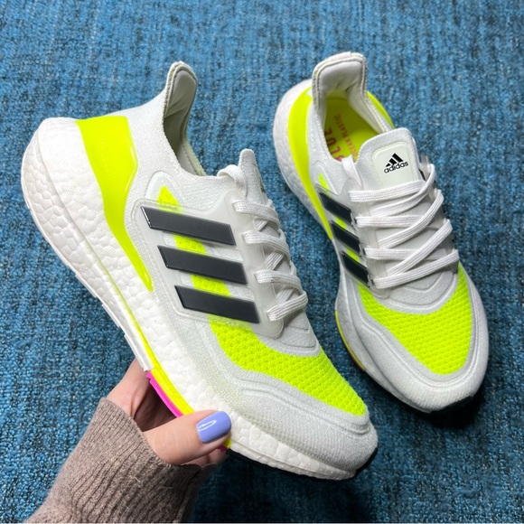 adidas Shoes - Adidas Ultraboost 21 Sneakers in Solar Yellow Black White